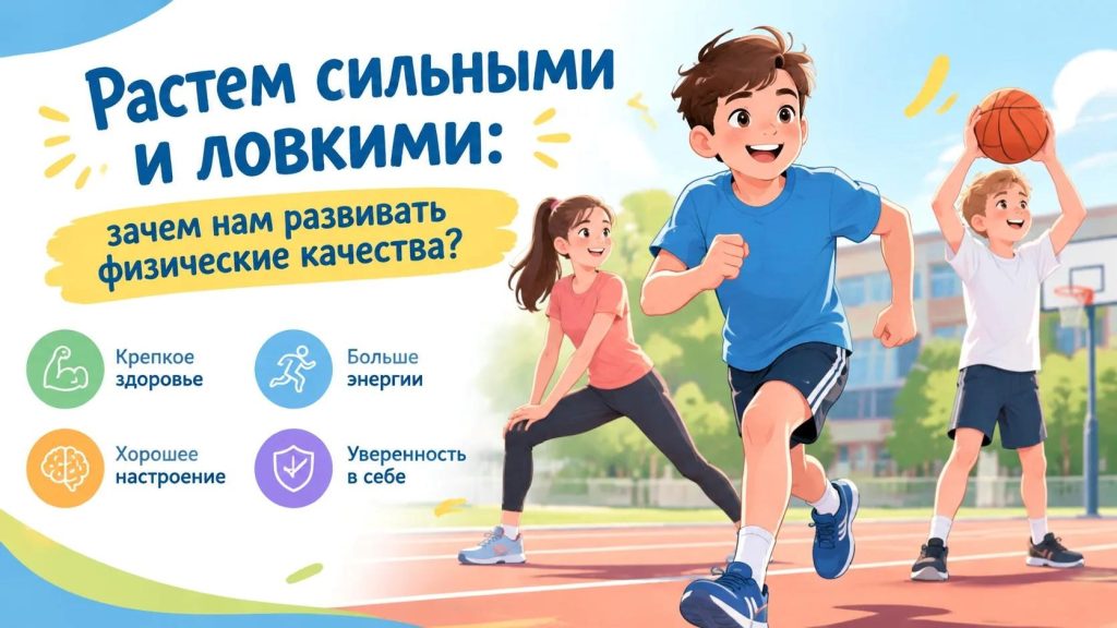 РАСТЕМ СИЛЬНЫМИ И ЛОВКИМИ: ЗАЧЕМ НАМ РАЗВИВАТЬ ФИЗИЧЕСКИЕ КАЧЕСТВА?